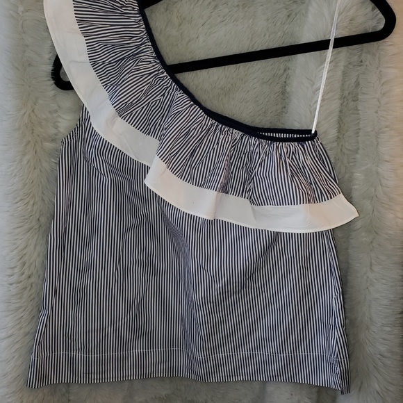 J. Crew One-shoulder Ruffle Top - Picture 4 of 4